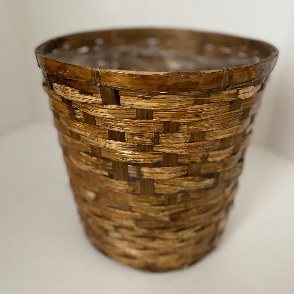 Woven Vintage BOHO Rattan Wicker Planter Basket